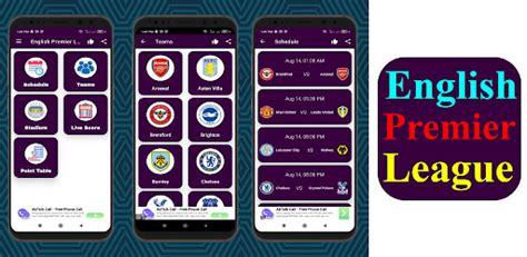 Epl Live English Premier League Scores And Stats Android App