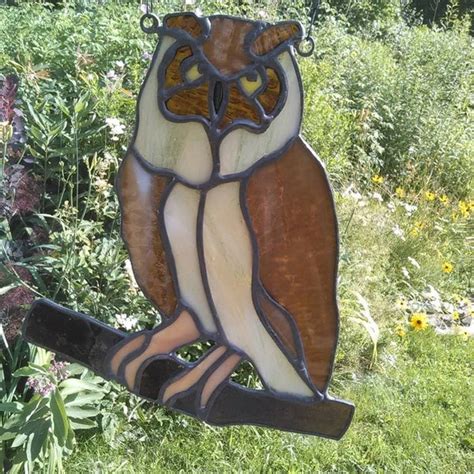 Stained Glass Owl Etsy