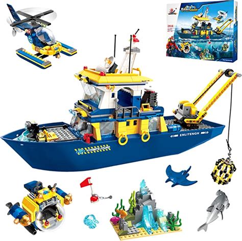 Amazon City Ocean Exploration Ship Building Kit Includes Ship