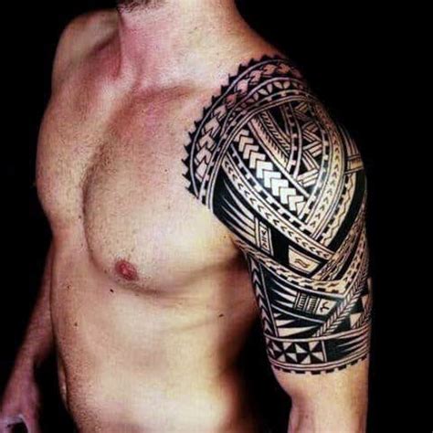 Tribal Shoulder Tattoos For Men Masculine Design Ideas