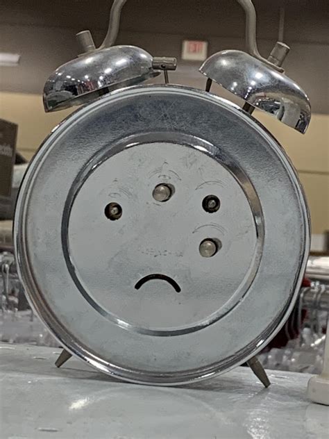 sad alarm clock :( : r/Pareidolia