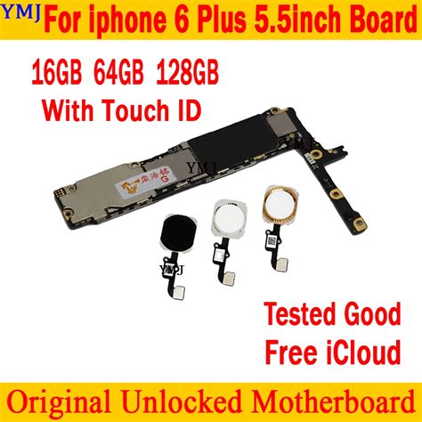 For Iphone Plus Motherboard With No Touch Id With Full Chips Logic