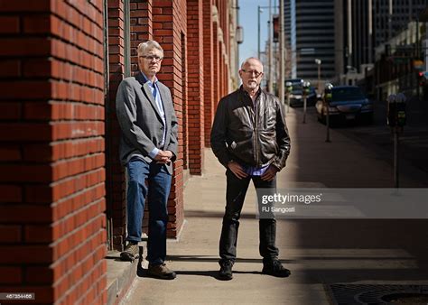 Kent Thompson Left Of Denver Center And Playwright Robert Schekkan