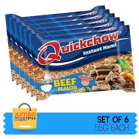 quickchow instant mami beef flavor  set   lazada ph
