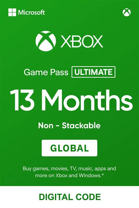 Buy Xbox Game Pass Ultimate 13 Months Non Stackable Global Xbox