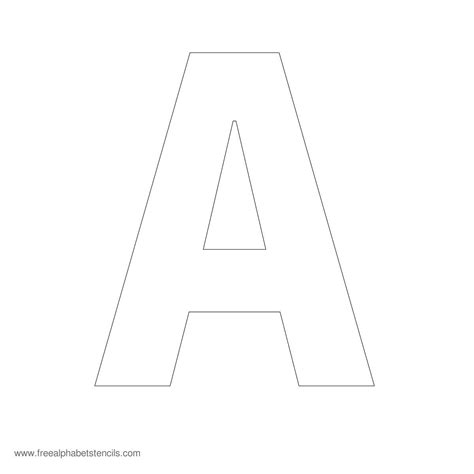 Free Printable Alphabet Stencils To Cut Out Free Printable A To Z