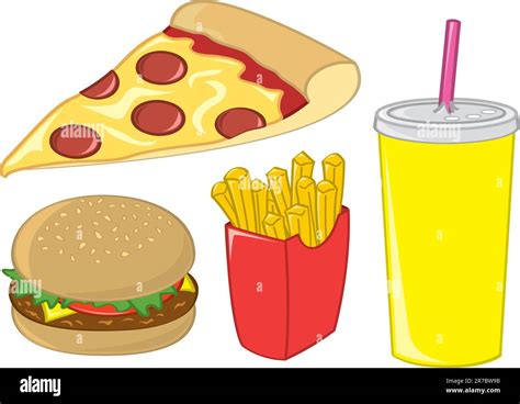 Burger King Meal French Fries Stock Vector Images Alamy