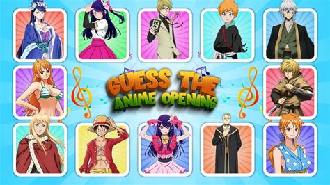 Anime Opening Quiz Can You Guess The Anime Opening By Song Youtube