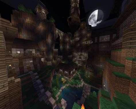 A mountain village Minecraft Map