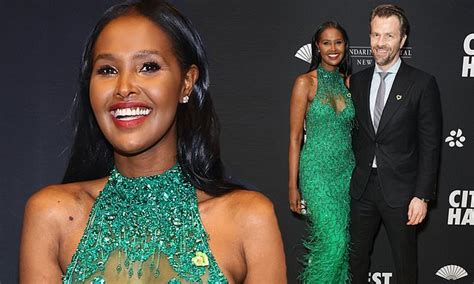 Ubah Hassan Stuns In Green Fringe Dress And Matching Pumps Alongside