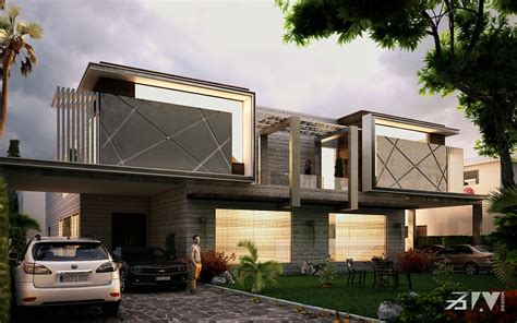 Duplex House On Behance Facade House House Architecture Styles