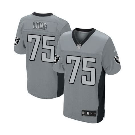 Men S Nike Oakland Raiders Howie Long Elite Grey Shadow Nfl Jersey