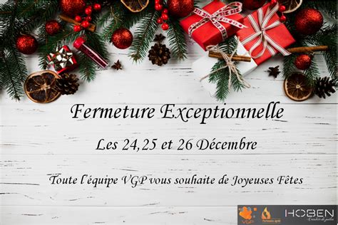 Fermeture Exceptionnelle