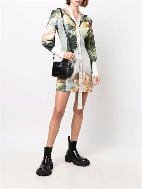 Vivienne Westwood Naked Button Up Dress In Green ModeSens