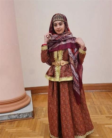 Azerbaijani traditional dress of İrevan region (Western Azerbaijan) in ...