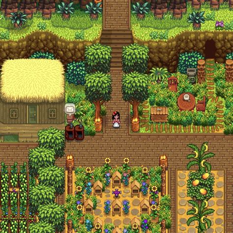 Ginger Island Farm Design Stardew Valley Farms Stardew Valley Layout