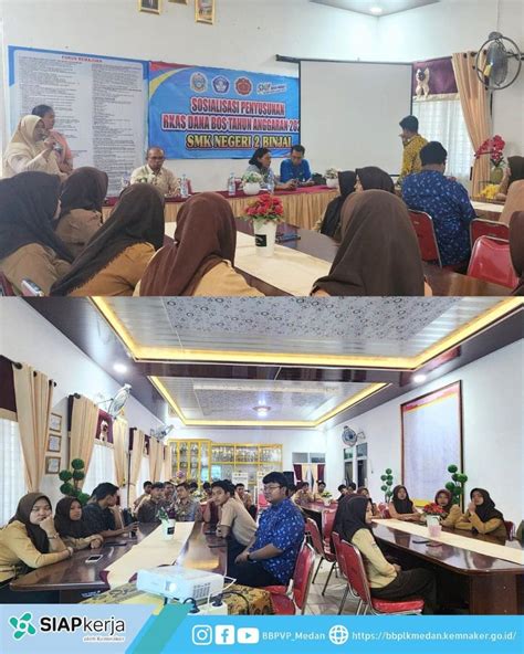 Sosialisasi Kegiatan Pelatihan Di Smkn2 Binjai Bbpvp Medan