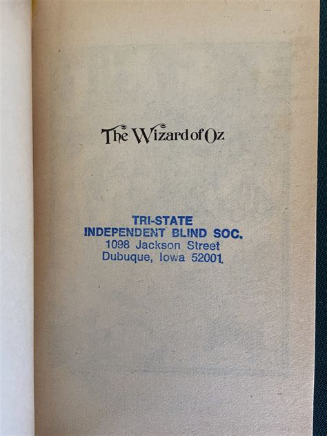 1969 Wizard Of Oz Pb Book Denslow Illustrations 1960s70s L Frank Baum