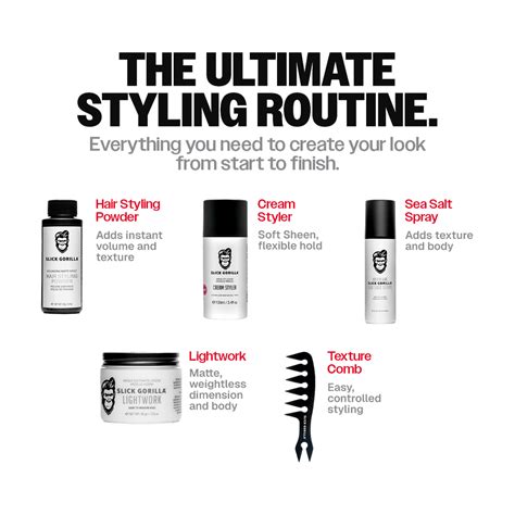 full styling box set mens hair styling kit slick gorilla