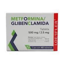 METFORMINA GLIBENCLAMIDA 500MG 2 5MG 40TABLETAS Regiofarma Farmacia