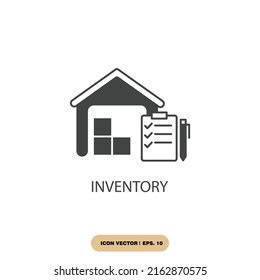 Inventory Icons Symbol Vector Elements Infographic Stock Vector ...