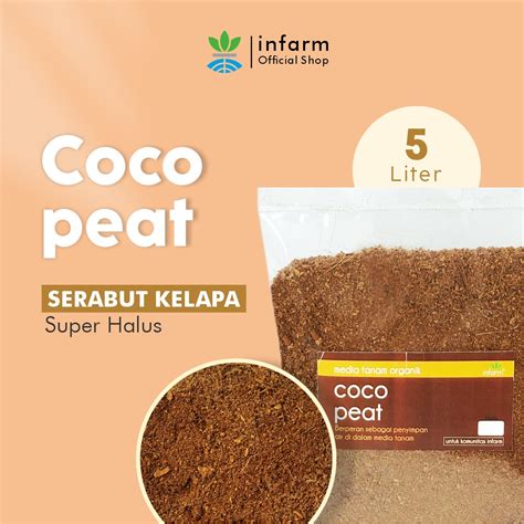 Jual INFARM Cocopeat Media Tanam Sabut Serabut Kelapa Halus Gratis