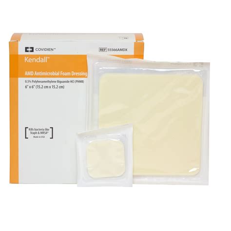 Kendall AMD Antimicrobial Foam Dressings 15cm x 15cm B10 - SSS Australia - SSS Australia Medical ...