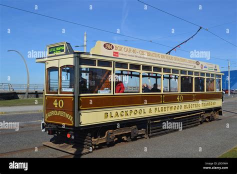 Blackpool Heritage Trams Stock Photo - Alamy