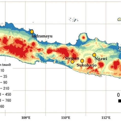 Map of study area in Jawa island, Indonesia. | Download Scientific Diagram