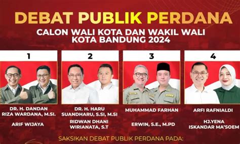 Calon Wali Kota Bandung Profil Dan Latar Belakang Profesi