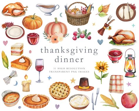 Clipart For Thanksgiving Dinner