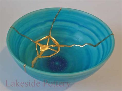 Kintsukuroi Repairing Broken Pottery With Gold