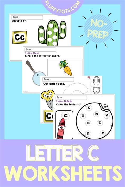 Letter C Worksheets Letter Recognition Preschool Homeschool