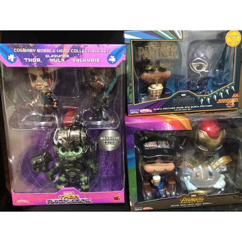 全新未拆 Hot toys cosbaby 鋼鐵人 雷神索爾 黑豹 浩克 復仇者聯盟 cosb cosb 蝦皮購物