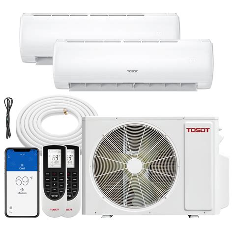 24,000 BTU Dual Zone Mini Split Air Conditioner - Heat Pump – TOSOT Direct