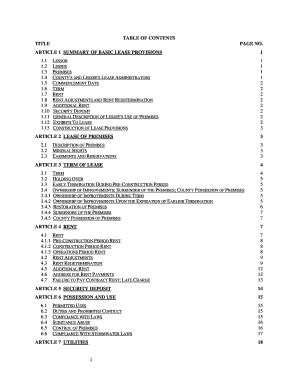 Fillable Online Table Of Contents Title Page No Article 1 Summary Of