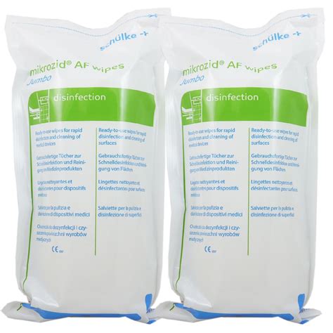 Schülke mikrozid AF wipes Jumbo Refill Desinfektionstücher 2x200 Stück