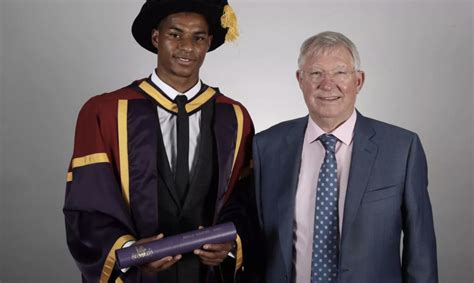 Photo: Man United star Marcus Rashford picks up honorary doctorate