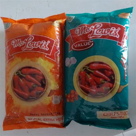 Jual Mc Lewis Saus Cabe Sambal Extra Hot 1 Kg Shopee Indonesia