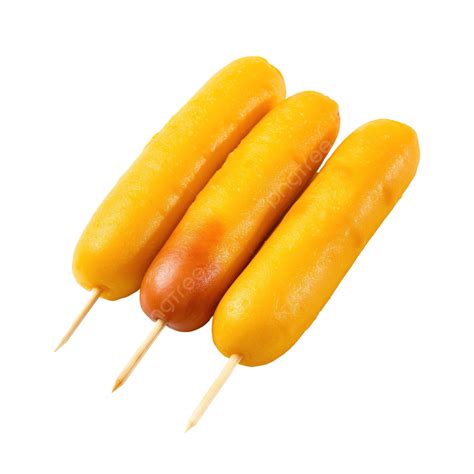 Corn Dog Korean Food Korean Corn Dog Street Png Transparent Image