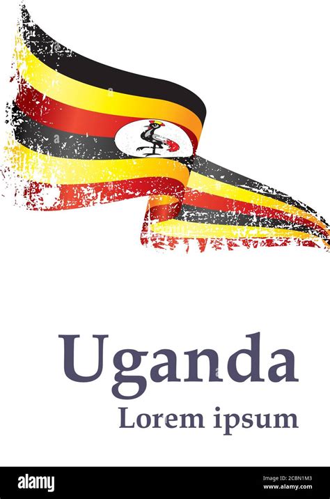 Flag Of Uganda Republic Of Uganda Template For Award Design An