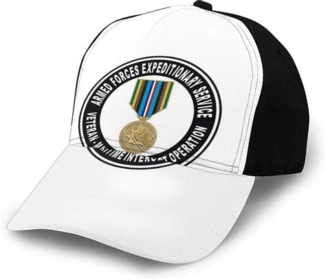 N Us Navy Armed Forces Expeditionary Medal Maritime Intercept Operation Cap Women Men Baseball