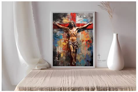 Jesus Art, Impasto, Crucifixion, Christian Wall Decor, Christian ...