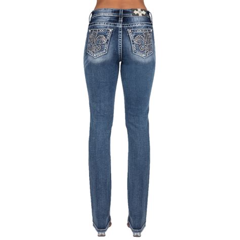 Murdochs Miss Me Womens Fleur De Lis Bootcut Jean