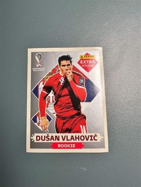 Dusan Vlahovic Silber Extra Sticker Legend Panini WM 2022 Kaufen Auf