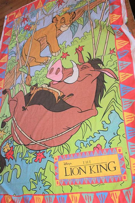 Disneys The Lion King Vintage 1990s Duvet Cover And Etsy Lion King