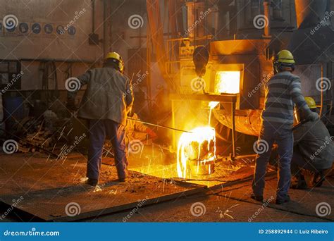 Iron and steel industry stock photo. Image of heat, manufacturing - 258892944