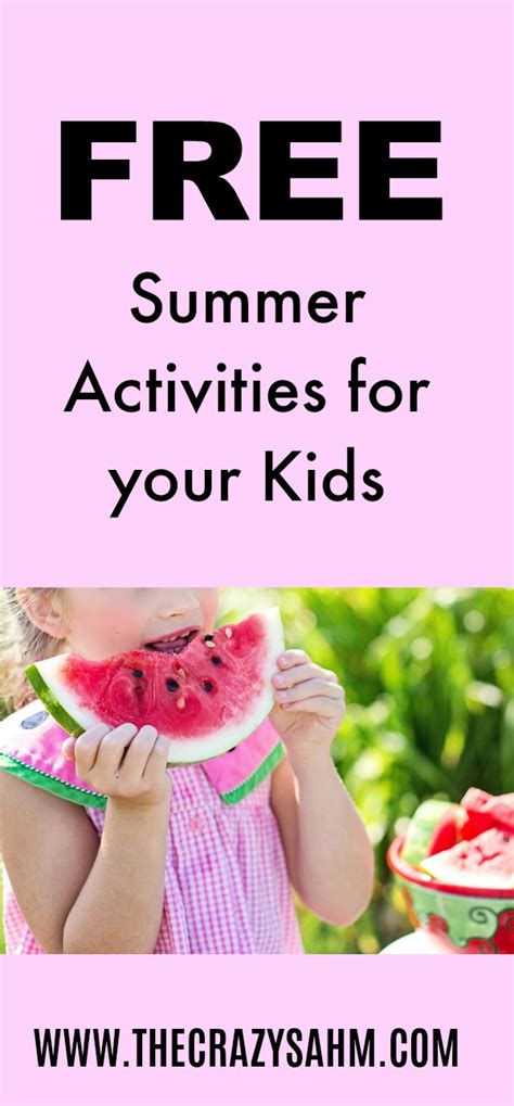 6 Free things to do with your Kids this Summer ⋆ TheCrazyWorkingMom