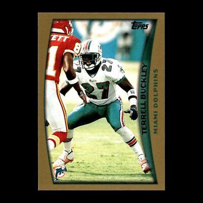 Terrell Buckley 1998 Topps Miami Dolphins 265 R324A 57 EBay