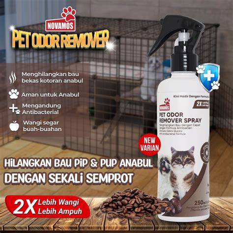 Jual Novamos Penghilang Bau Kotoran Kucing Anjing Terbaik Wangi